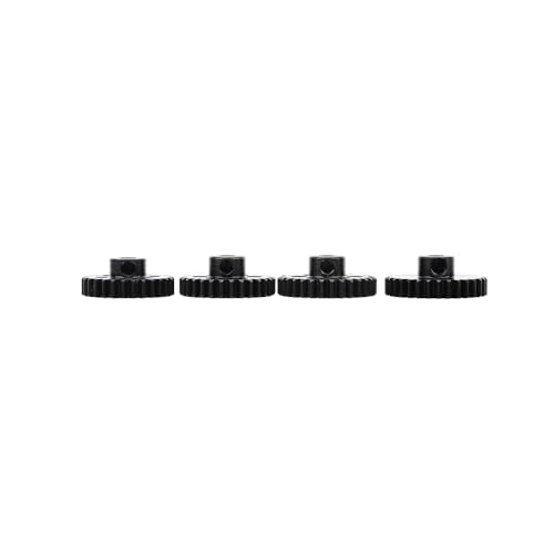 4PCS M1 5mm Shaft Hole 28T 29T 30T 31T Steel Pinion Motor Gear Compatible with 1/8 RC Car Brushed Brushless Motor