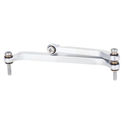 RC Steering Link Aluminum Alloy Steering Rod Linkage Remote Control Truck Replacement CNC Machined Part Suitable for SCX30 Model, Silver - color: Silver