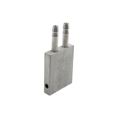 1PC RC Boat Aluminum Alloy Water Cooling Block Sheet Electric Speed Controller Radiator for RC Brushless Electric Boat DIY Model Ship Electric Speed Controller Water Cooling Parts (32x25mm Silver) - style: 32x25mm Silver