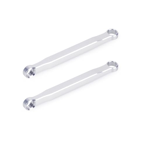 Aluminum High Clearance Chassis Links for 1/30 Axial SCX30 RC Crawler Car Upgrade Parts (Silver) - color: Silver