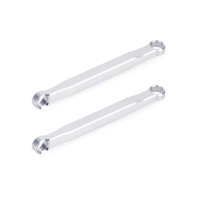Aluminum High Clearance Chassis Links for 1/30 Axial SCX30 RC Crawler Car Upgrade Parts (Silver) - color: Silver