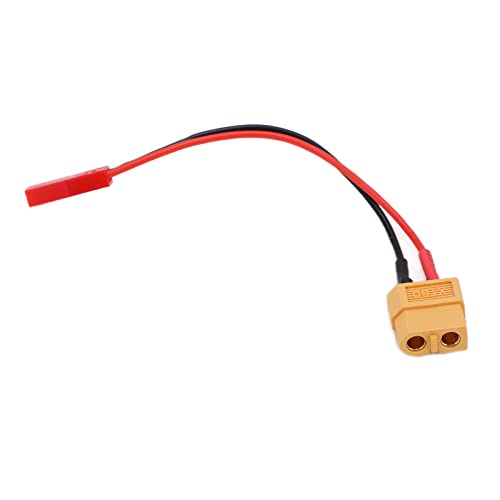XT60 Female Plug to JST Female Cable, 13.7cm Soft Silicone Wire with High Flexibility, for RC Car Airplane Ship