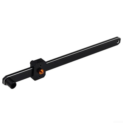 Shock Length Gauge Suspension Measurement Tool with Adjustable Metal Construction for 1:8 Scale Off-Road RC Cars, Precise Inch/Millimeter Markings, Black