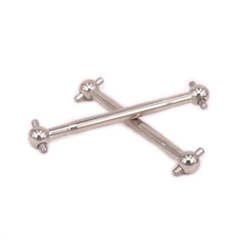 RC Drive Shafts Parts for HPi Rs4 RS4018 116034 113714 1/10 2PCS 50.5mm for Universal Drive Axle Dogbone RC for Hobby Car Replacements Parts(Silver) - color: Silver