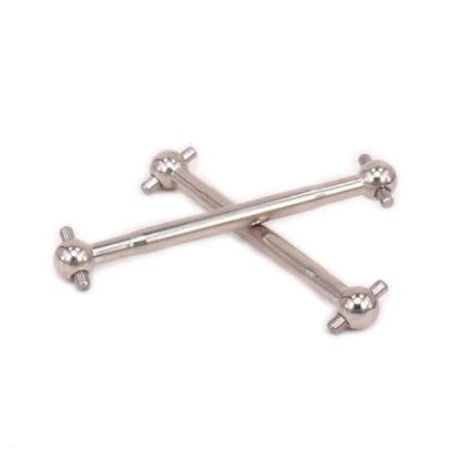 RC Drive Shafts Parts for HPi Rs4 RS4018 116034 113714 1/10 2PCS 50.5mm for Universal Drive Axle Dogbone RC for Hobby Car Replacements Parts(Silver) - color: Silver