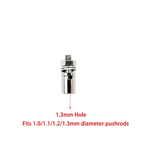 10PCS 1.3mm Adjustable Pushrod Connector Linkage Stopper with 10PCS Z Push Rods for RC Airplane Boat Plane Helicopter DIY Model Aircraft Toy Parts