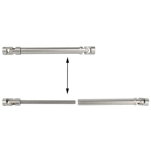 Stainless Steel Heavy-Duty Drive Shaft for 1/10 RC Car Crawler Axial SCX10 I II 90046 AXI03007 Wraith Capra TRX4 TRX6 Redcat Gen8 (95mm-130mm)