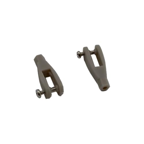 5PCS RC Airplane Servo Linkage Rod Clevis Coupler U-Shaped Nylon Clamp with Screws for RC Plane Helicopter DIY Model Aircraft Pushrod Connecting Part (for 2.5mm Rod Gray) - style: For 2.5mm Rod Gray