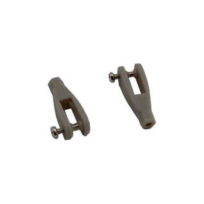 5PCS RC Airplane Servo Linkage Rod Clevis Coupler U-Shaped Nylon Clamp with Screws for RC Plane Helicopter DIY Model Aircraft Pushrod Connecting Part (for 2.5mm Rod Gray) - style: For 2.5mm Rod Gray