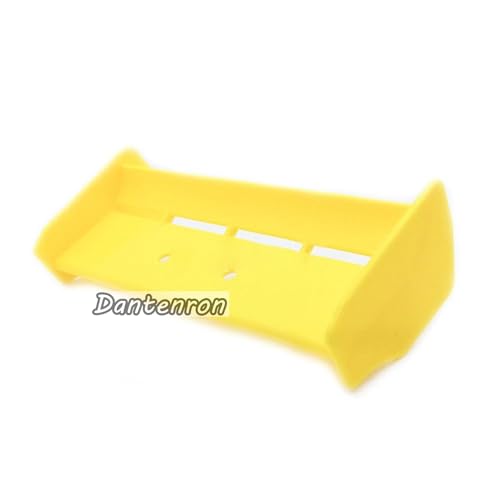 1/10 RC Car Force Rear Spoiler High Down Force Body Wing Tail Compatible with 1:10 Scale RC Off Road Short Course Truck Buggy Racing Car (Yellow) - color: Yellow