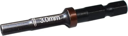 MIP Nut Driver 1/4" Drive Bit Speed Tip For Small Drills for Traxxas Arrma Axial Losi Redcat RC Quadcopter Helicopter FPV Racing Drone Models (3.0mm) - size: 3.0mm