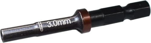 MIP Nut Driver 1/4" Drive Bit Speed Tip For Small Drills for Traxxas Arrma Axial Losi Redcat RC Quadcopter Helicopter FPV Racing Drone Models (3.0mm) - size: 3.0mm