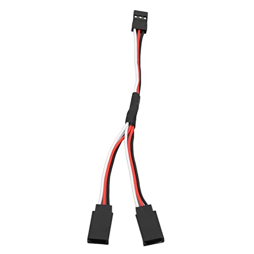 10 Pcs Servo Y Extension Cable for Futaba JR Rc Car Airplanes, 3 Pin Female to Male Wire Connector