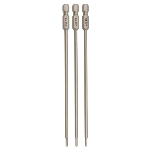 RC Hex Bit 2mm for Electric Screwgun/Power Drill(3pcs Hex 2mm) | 6 Inch Power Bits,Hex Head Allen Wrench Drill Bit Set,Professional Grade ¼ Inch Hex Shank for Screwdrivers,High Quality Steel - size: 2MM * 3PCS