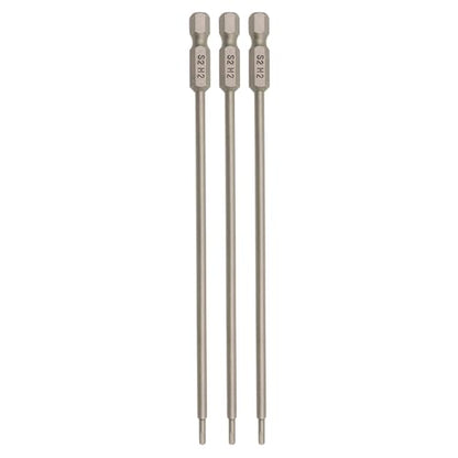 RC Hex Bit 2mm for Electric Screwgun/Power Drill(3pcs Hex 2mm) | 6 Inch Power Bits,Hex Head Allen Wrench Drill Bit Set,Professional Grade ¼ Inch Hex Shank for Screwdrivers,High Quality Steel - size: 2MM * 3PCS