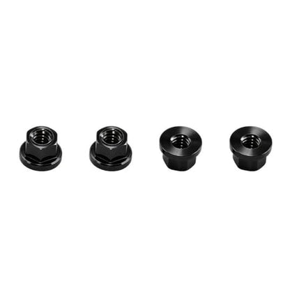 4PCS Aluminum Alloy Wheel Rim M2 Nuts RC Upgrade Parts for AXIAL 1/30 SCX30 Ford Bronco Jeep K10 RC Climbing Car (Black) - color: Black