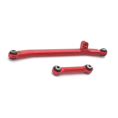 Compatible with Axial for SCX24 90081 4WD for Mini RC for Climbing Car Crawler Car Truck for Buggy Accessories Upgrade Parts Steering Rod Linkage - color: Red