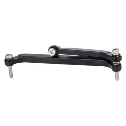 RC Steering Link Aluminum Alloy Steering Rod Linkage Remote Control Truck Replacement CNC Machined Part Suitable for SCX30 Model, Black - color: Black