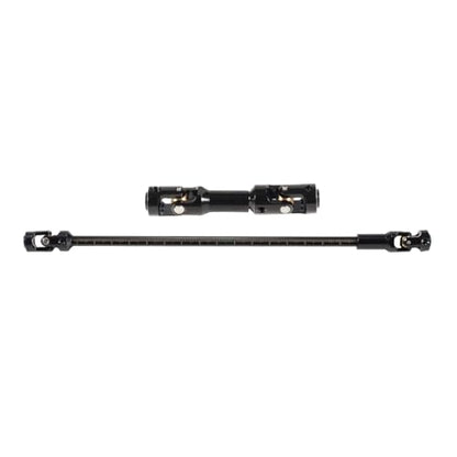 SCX10 Drive Shaft 2PCS SCX10 Driveshaft Stainless Steel Rear Front Driver Shaft 68-229mm Cut to Length for 1/10 RC Crawler LCG Rig Sportsy Scalers GSPEED Capra SCX10 Pro Element DIY SCX10 (Black) - color: Black