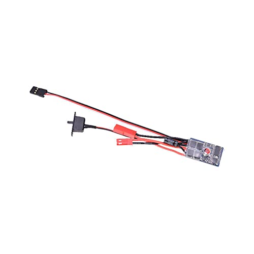 Waterproof 10A Brushed ESC E2s Dual Way Brake LED Control for 1/16 1/18 1/24 RC Car, Boat, Tank8 RC Car Brushless ESC