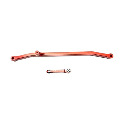 RC Links Linkage Compatible with LOSI for LMT for Monster for Trucks 18 RC Upgrade Part Steering Link Rod RC Car Part Stronger Steering Linkage Tie Rod(Red) - color: Red