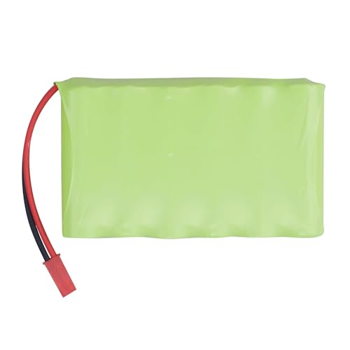 2PCS AA 7.2V 2800mAh Ni-MH Battery with JST-2P Plug and USB Charging Cable Suitable for The New Version TR-211 TR-212 TR-215 550 RC Excavator, Truck, Engineering Vehicle RC Toy