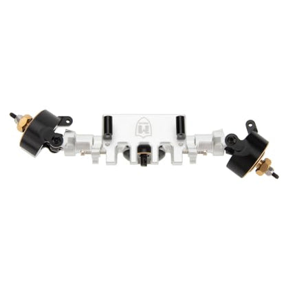 MEUS RACING SCX24 Metal V3 Isokinetic Axles +9MM with 3-Section CVD for Axial 1/24 SCX24 - color: Silver