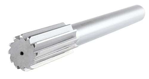 Accusize Industrial Tools 5015-0330 H.S.S. M2 Straight Shank Straight Flute Chucking Reamer, 1-3/8 in | 1-3/8" HSS M2 Straight Shank Straight Flute Chucking Reamer, Flt Len 3-1/4", OAL 12", Right Hand Cut, 10 Flute - size: 1-3/8 in.