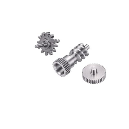 Aramox RC Gearbox Gear Set Fit for SCX30 1/30 RC Crawler Metal Gearbox Gears Set Stainless Steel Transfer Gear Idler Wormgear Upgraded Parts for SCX30 1/30 Scale Crawler Transmission