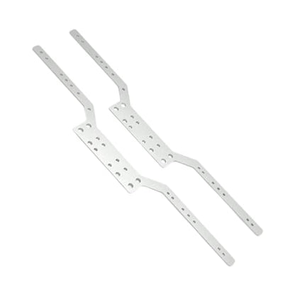 Yiju 2 Pieces Rc Car Chassis Rails Aluminium Alloy Rc Crawler Chassis Frame Rails Convenient Accessories Suitable for Rc Car Assembly Hobby C, Argent - color: Argent