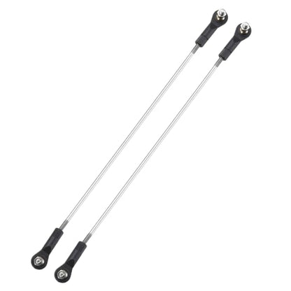 MECCANIXITY 2Pcs Adjustable Turnbuckles Camber Link, 334-344mm Turnbuckle Rod Steering Servo Linkage with M3 Ball Head Rod Ends for RC Car Replace Parts - size: 334-344mm