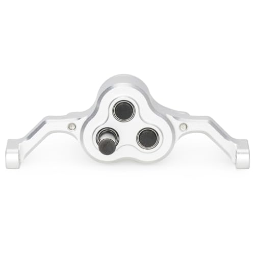 Aluminum Transfer Case Gearbox 70mm Width Underdrive 30% for 1/10 RC Crawler Cheater Rigs LCG Chassis Build DIY Upgrade Parts (Silver) - color: Silver