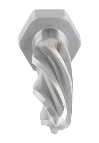 Accusize Industrial Tools H.S.S. Aligning Reamer - 1-1/16'' Diameter, 5'' Flute, 7'' OAL, Hex Shank, Spiral Flute, 0523-6055 - size: 1-1/16 inch