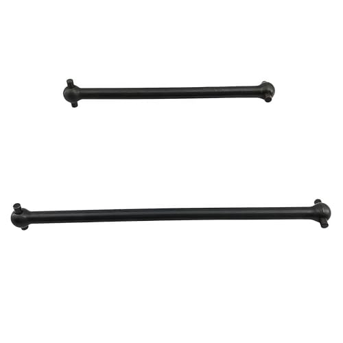 Steel Center Drive Shaft Dogbone Set for ARRMA Typhon Outcast Notorious (Black) | Hardened Steel,Center Axles,1/8 Scale,6S BLX,Upgrade Parts,CNC Machined,High Strength,Wear Resistant,Precision Fit - color: Black
