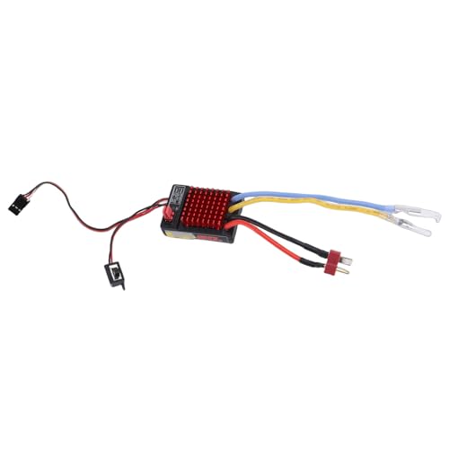 60A RC ESC, Powerful Performance with 320A Current for 1/10 1/16 Scale RC Cars, Compatible with 380 390 540 550 Brushed Motors