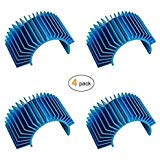 4 Pcs Aluminum Engine Motor Heatsink Fins, RC 540 550 Car Accessories, Blue | Electric motor heatsinks, for RC 540 and 550 size, brushed brushless motors, Blue cooling fins, RC Car Accessories - style: Blue