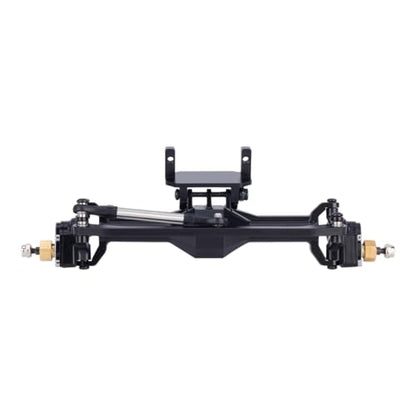 1/18 TRX4M Portal Axle,109.6g Aluminum CNC TRX4M Axle, Extended +10mm TRX4M Portal Axles with Two Servo Mount Options, for RC Crawler Car TRX4M Axle Upgrade Parts (Black)
