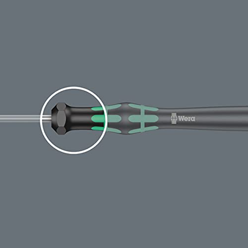WERA 05118066001 2054 Screwdriver for Hexagon Socket Screws for Electronic Applications, 1.5 x 60 mm - size: One Size