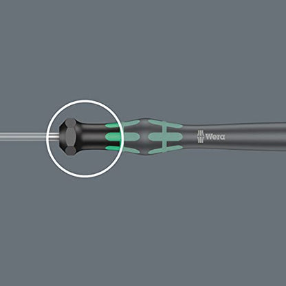 WERA 05118066001 2054 Screwdriver for Hexagon Socket Screws for Electronic Applications, 1.5 x 60 mm - size: One Size