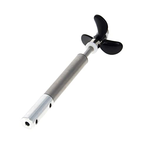 Heyiarbeit Drive Shaft Fit for 3.17mm Motor Shaft w Propeller and Universal Joint for RC Boat, L100mm Shaft, L50mm Sleeve, D36mm Propeller - size: 3.17MM