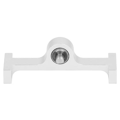 Aluminum Alloy 70mm Transfer Case Transmission Gearbox with 5mm Steel D Shaped Shaft for 1/10 RC Crawler Upgrade Parts (Silver) - color: Silver