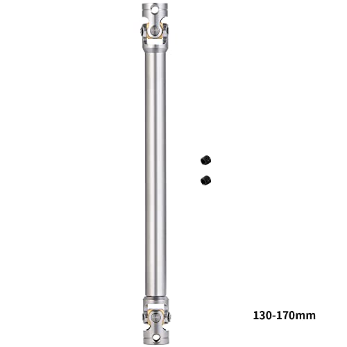 RC-Hub 1Pcs Metal RC Driveshafts 1:14 Tamiya King Hauler Tanker Truck | 45-50/47-57/55-67/60-80/70-90/110-260mm Drive Shaf,RC Car Upgrade Parts - size: 130-170mm