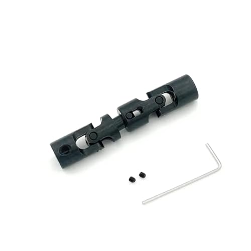 RC Car Transmission Shaft for WPL 1/16 6WD B16 Replacement Transmission Shaft RC Truck Car Universal Joint Shaft Upgrade Parts Metal CVD Drive Shaft Center Shaft(Black,Size 2) - color: Black, size: Size 2