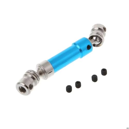 RC Drive Shafts Parts for WLtoys 12428 12423 1/12 1 Set Metal Rear Drive Shaft CVD RC Car Crawler Short Course Truck Repairs Replacements Parts(Blue) - color: Blue