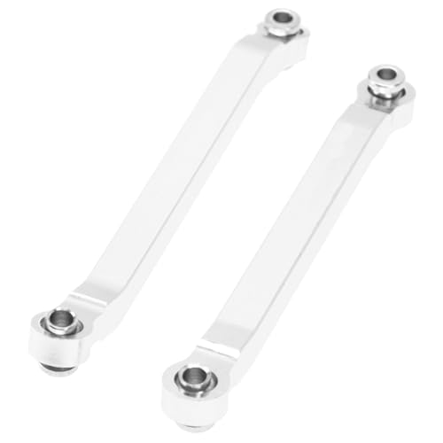 Metal Chassis Pull Rods Link Suspension Tie Rod Upgrade Parts Compatible with MN Model D90 D91 D96 D99 D99S MN90 MN99S 1/12 RC Car (Silver) - color: Silver