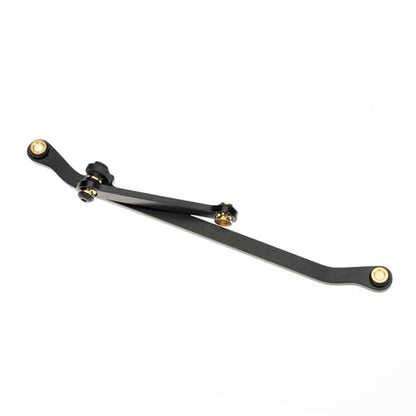 Stainless Steel Steering Links Set for TRX4M Axles (+11mm on Each Side) 1/18 RC Crawler, Black Coating - size: Each side +11mm