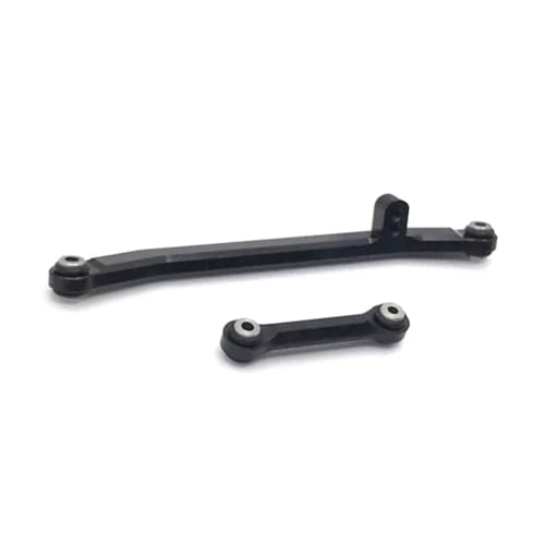 Compatible with Axial for SCX24 90081 4WD for Mini RC for Climbing Car Crawler Car Truck for Buggy Accessories Upgrade Parts Steering Rod Linkage - color: Black