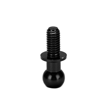 Dilwe 10pcs RC Aluminum Alloy Ball Link Track Rod Ball Screw Link Rod Shock Absorber End Compatible with TT01 TT02 RC Car(Black)