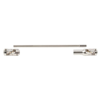 SCX10 Drive Shaft 2PCS SCX10 Driveshaft Stainless Steel Rear Front Driver Shaft 68-229mm Cut to Length for 1/10 RC Crawler LCG Rig Sportsy Scalers GSPEED Capra SCX10 Pro Element DIY SCX10 (Silver) - color: Silver