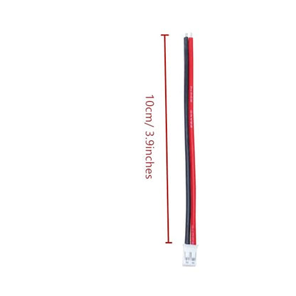 10Pairs JST-PH 2.0 2 Pin Male and Female Connector Soft Silicone Cable 10cm for Battery JJRC H36 H67 Blade Inductrix E010